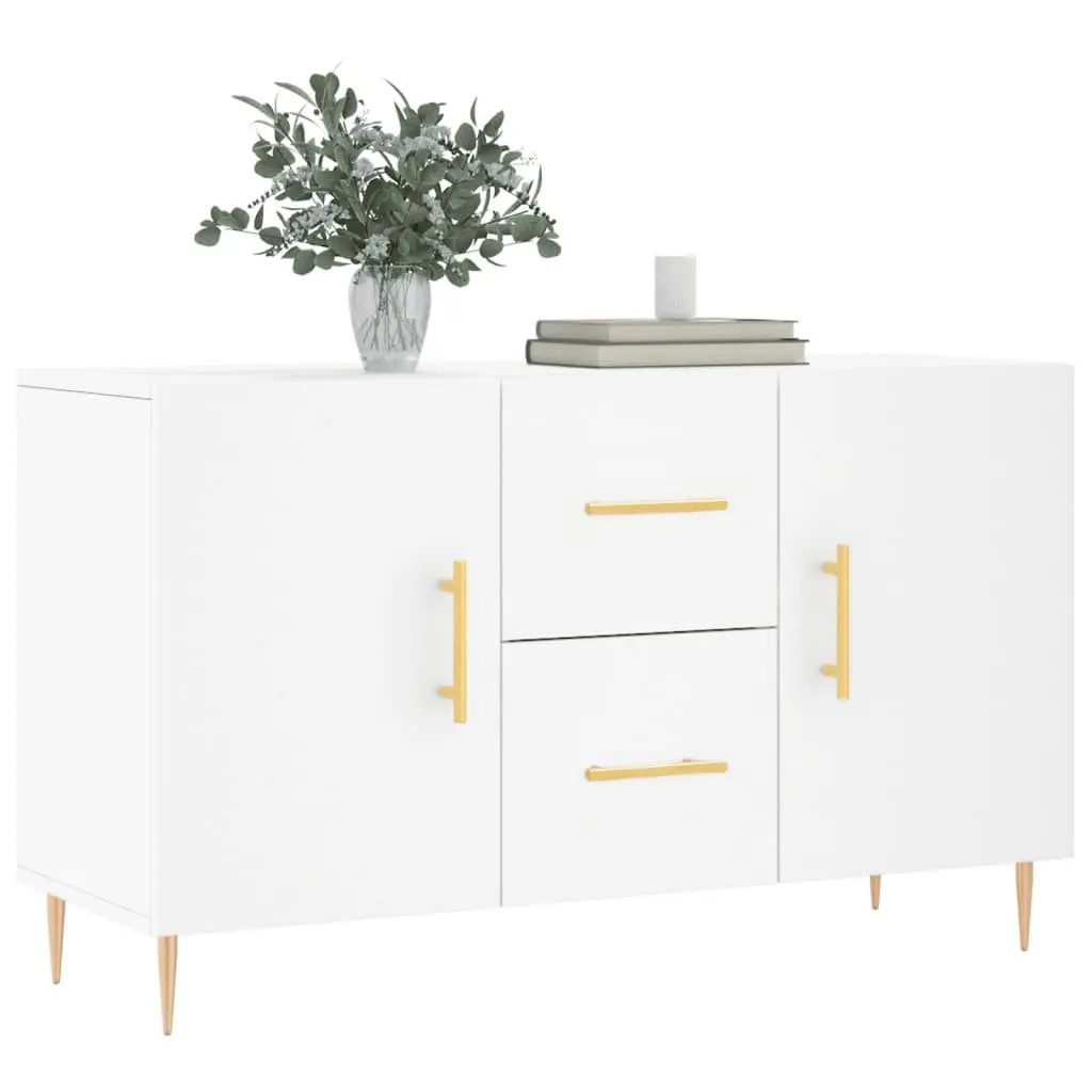 Sideboard Modern White Engineered Wood 100x36x60cm