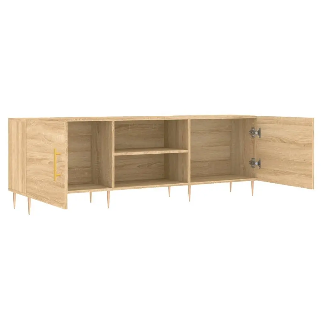 TV Cabinet Engineered Wood Sonoma Oak Brown 150x30x50 cm