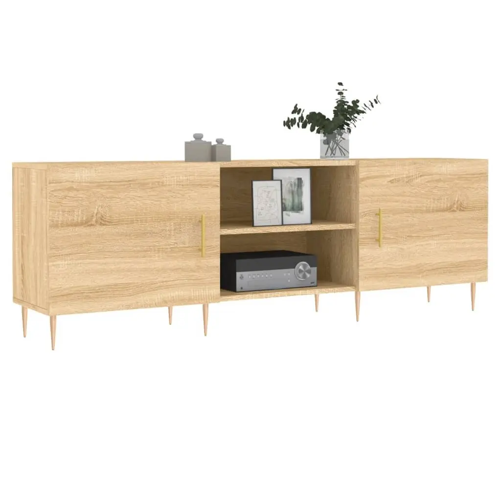 TV Cabinet Engineered Wood Sonoma Oak Brown 150x30x50 cm