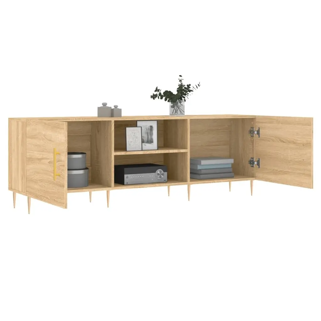 TV Cabinet Engineered Wood Sonoma Oak Brown 150x30x50 cm