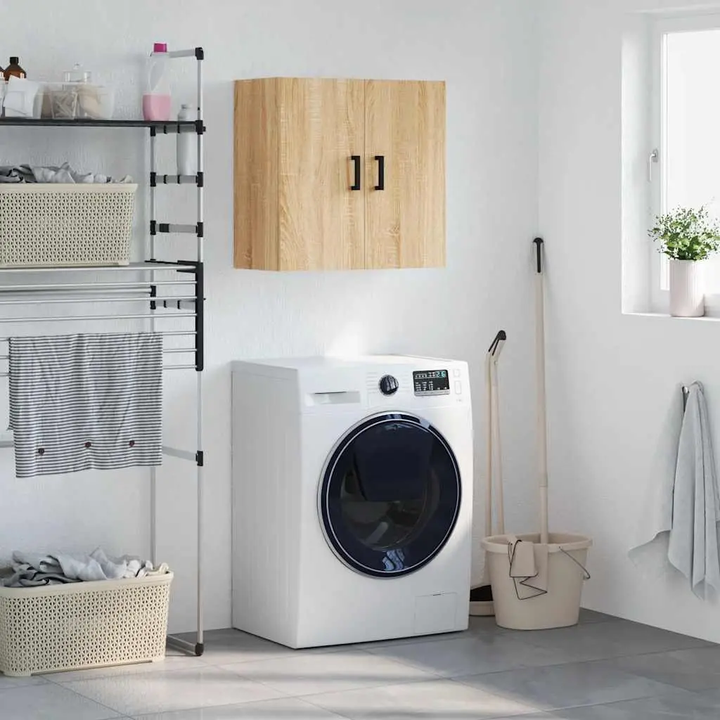 Brown Floating Wall Cabinet Storage 60x31x60cm