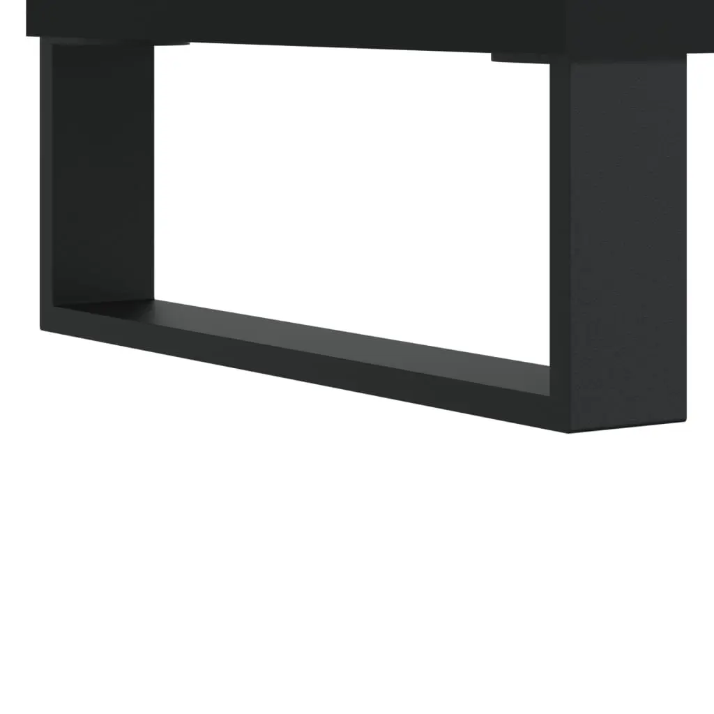 Bathroom Cabinet Black Tall Storage Cupboard 30x30x190 cm with Doors and Shelves