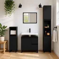 Discover Your New Black Bathroom Cabinet with Drawers