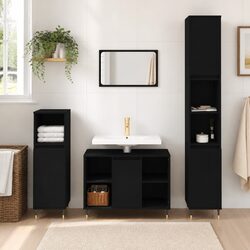 Your Ideal Bathroom Storage Solution: Black Vanity Cabinet