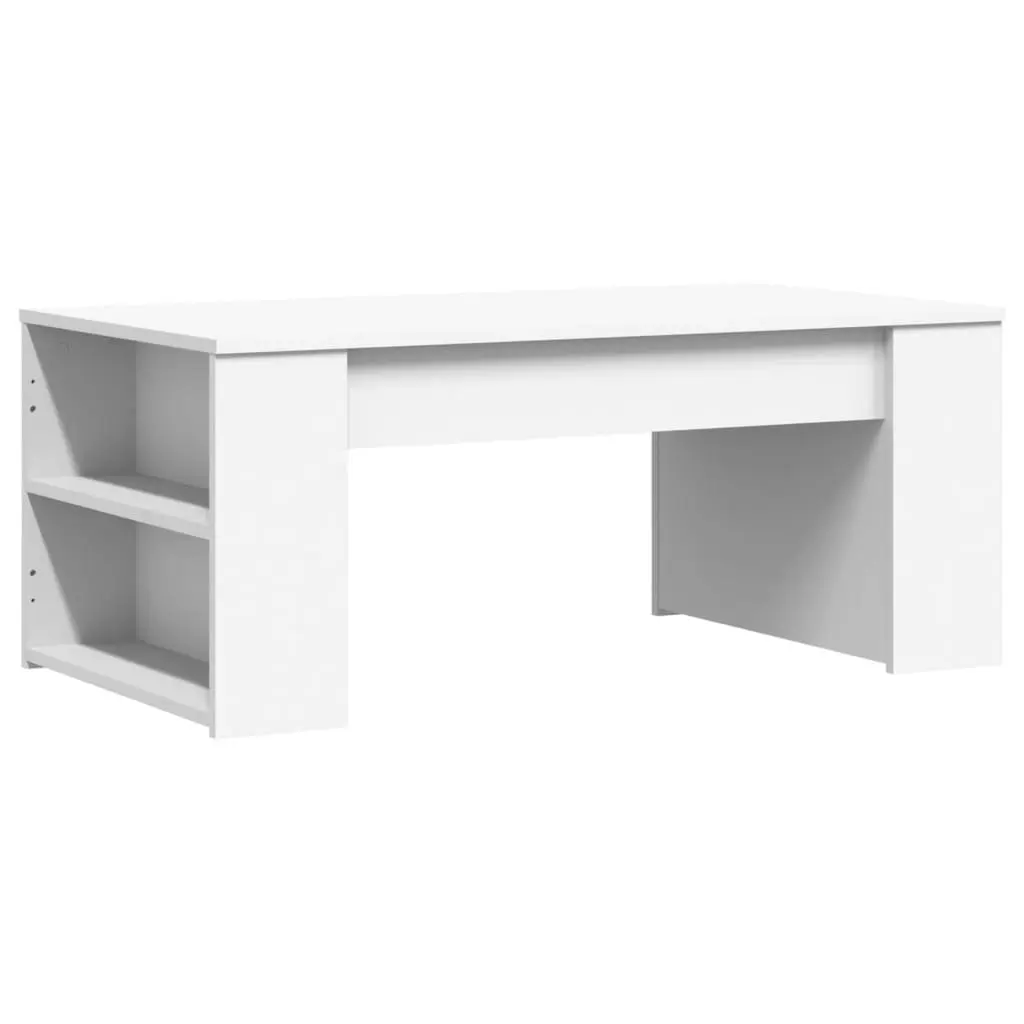 White Coffee Table with Storage Space