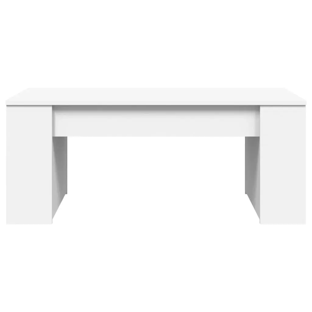 White Coffee Table with Storage Space