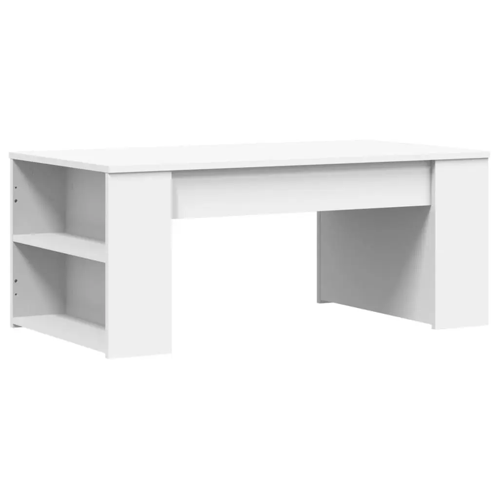 White Coffee Table with Storage Space