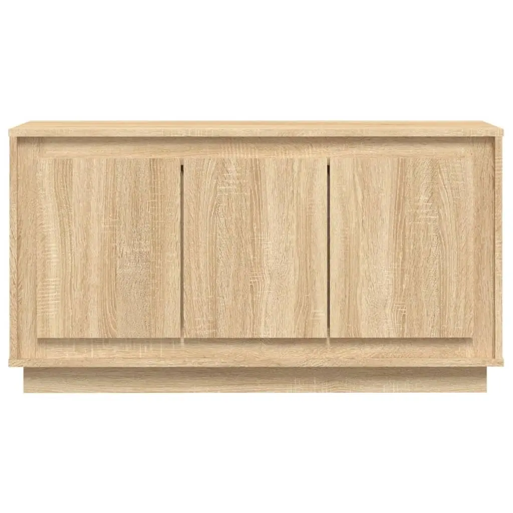 Sideboard Brown Engineered Wood Cabinet 102x35x55cm Storage Buffet Cupboard
