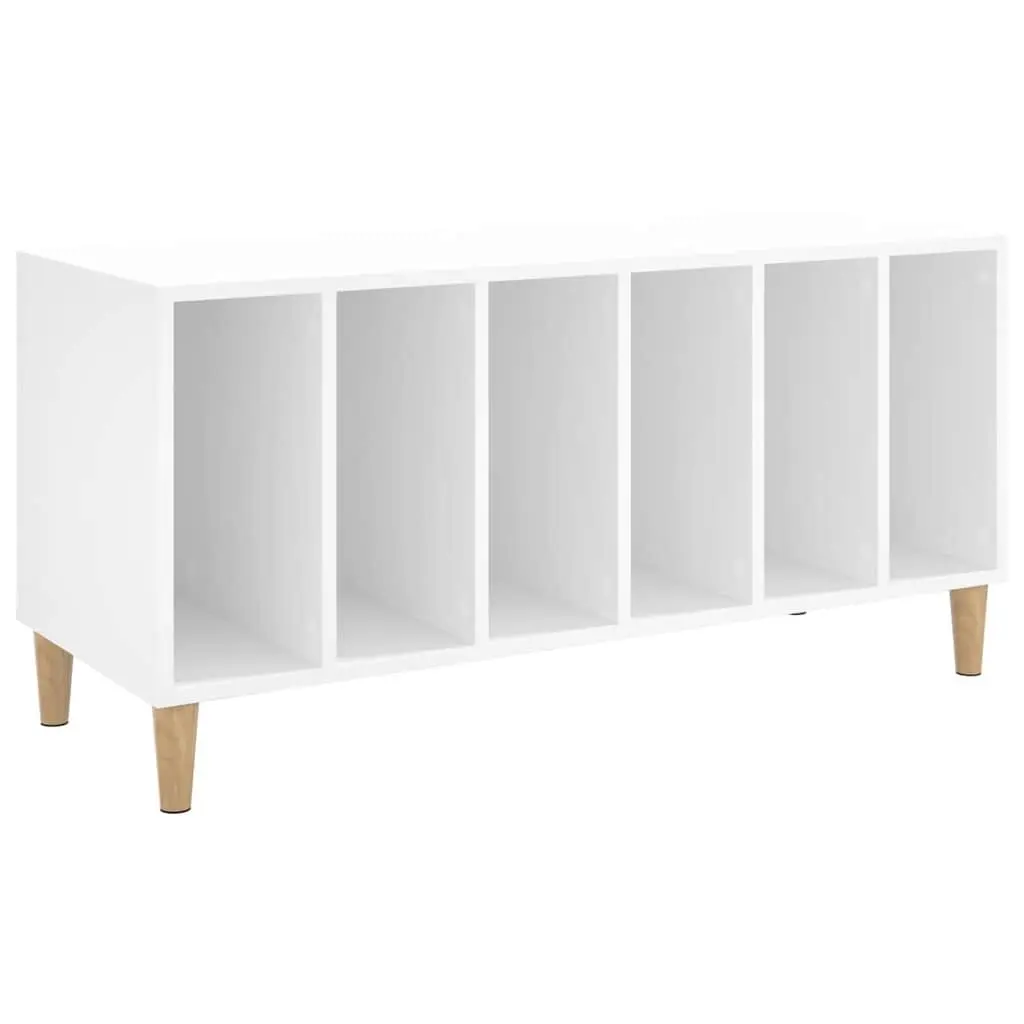 Record Storage Cabinet White Vinyl LP Display Organizer 100 x 38 x 48 cm