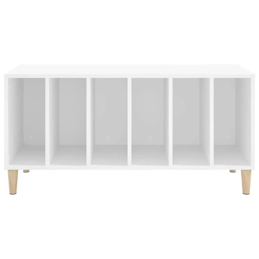 Record Storage Cabinet White Vinyl LP Display Organizer 100 x 38 x 48 cm