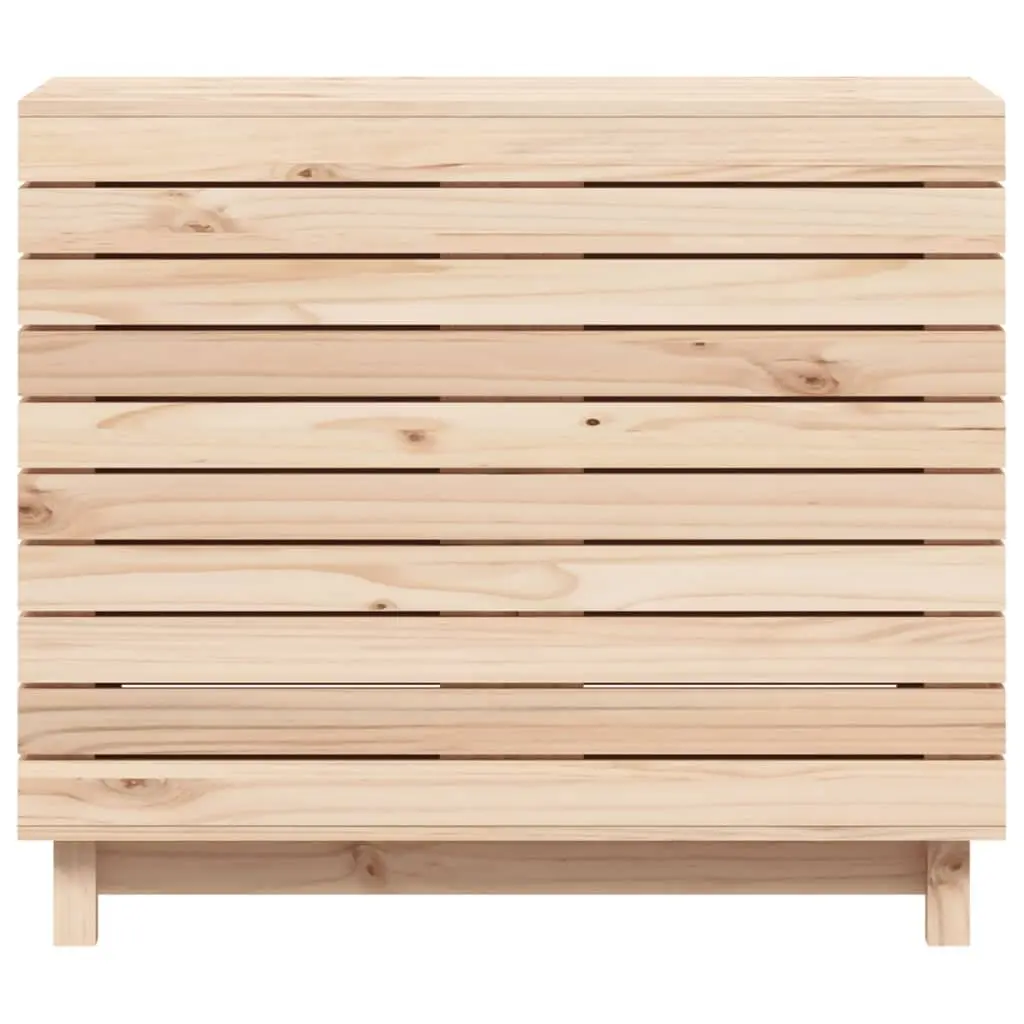Wooden Laundry Basket Storage Box Organizer Household Laundry Hamper Brown