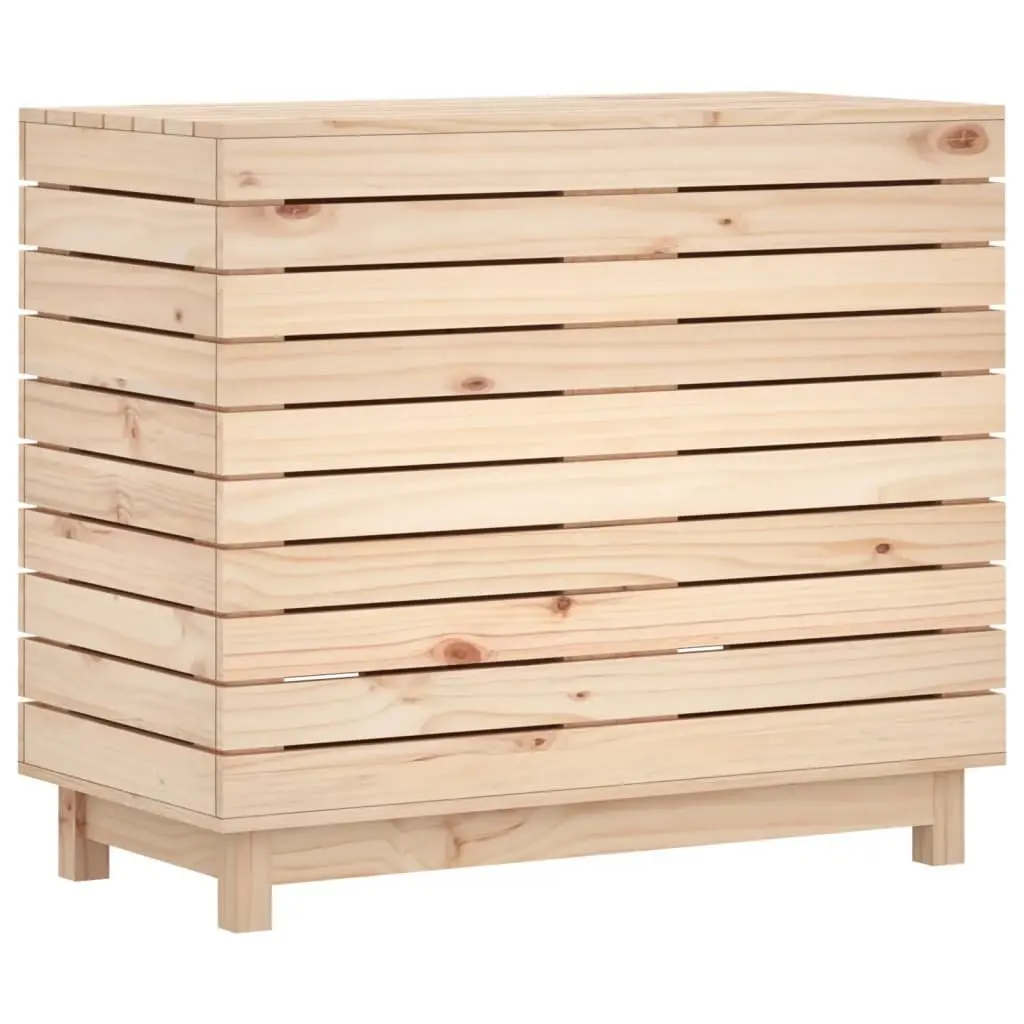 Wooden Laundry Basket Storage Box Organizer Household Laundry Hamper Brown