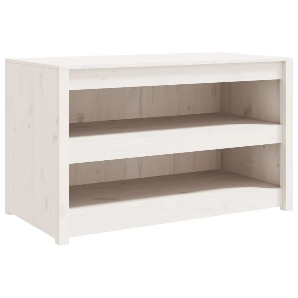 Outdoor Kitchen Cabinet White Solid Pine Wood 106W x 55D x 64H cm