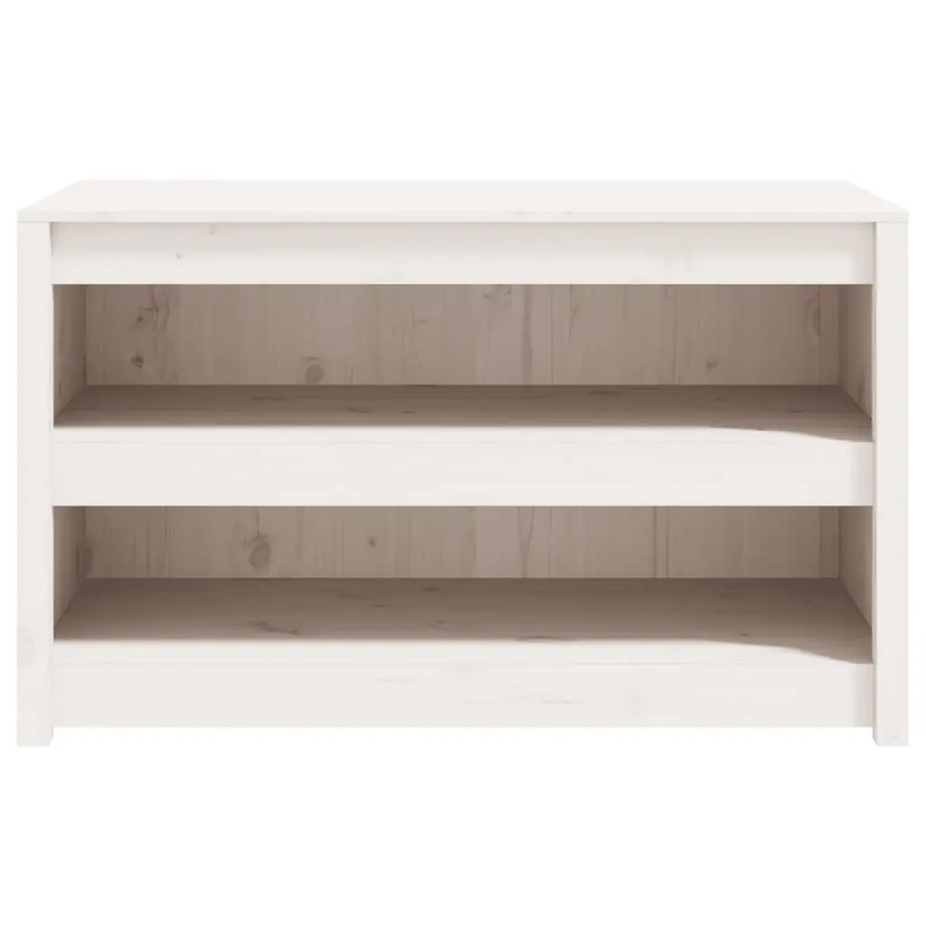 Outdoor Kitchen Cabinet White Solid Pine Wood 106W x 55D x 64H cm