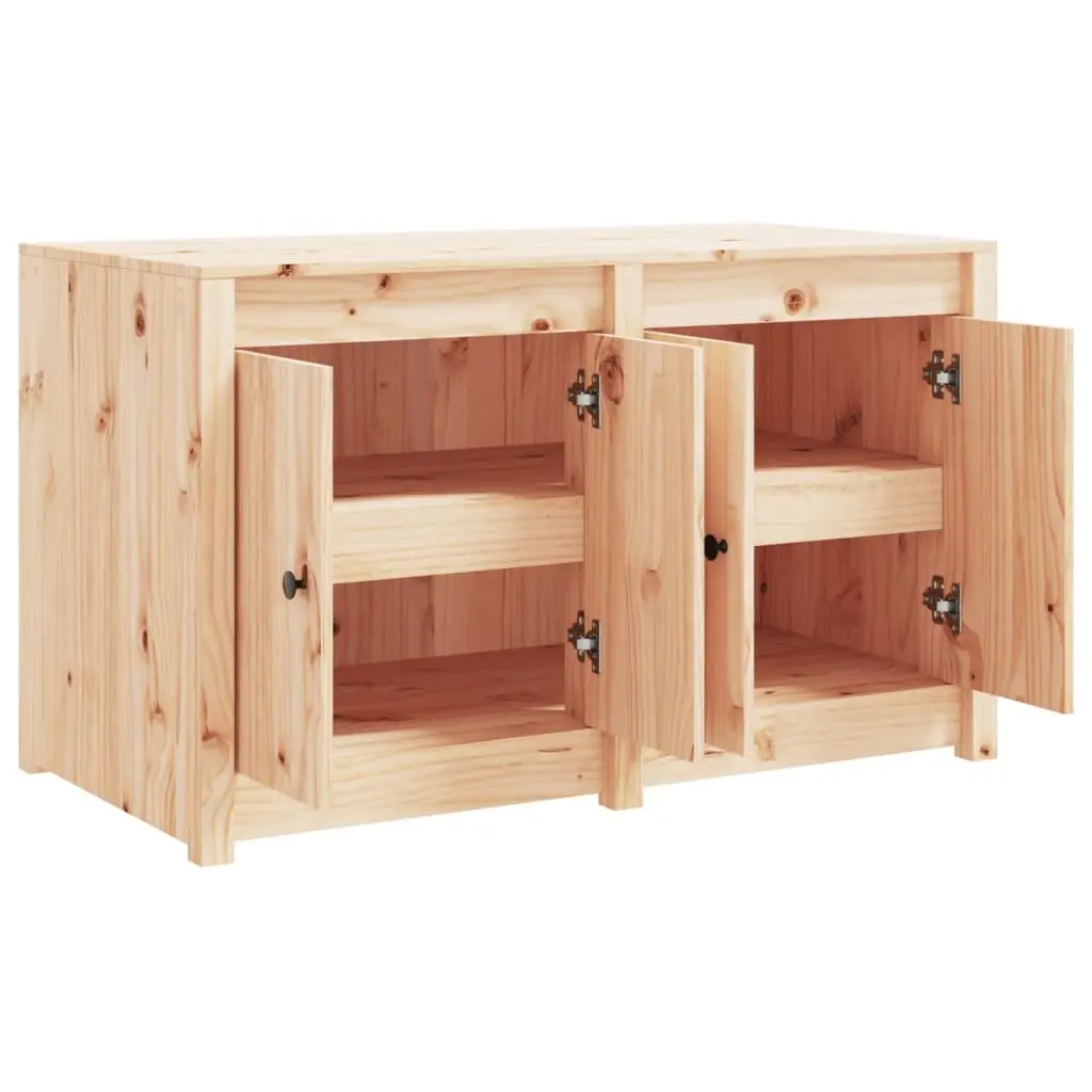 Outdoor Kitchen Cabinet Brown Solid Wood Pine 106W x 55D x 64H cm