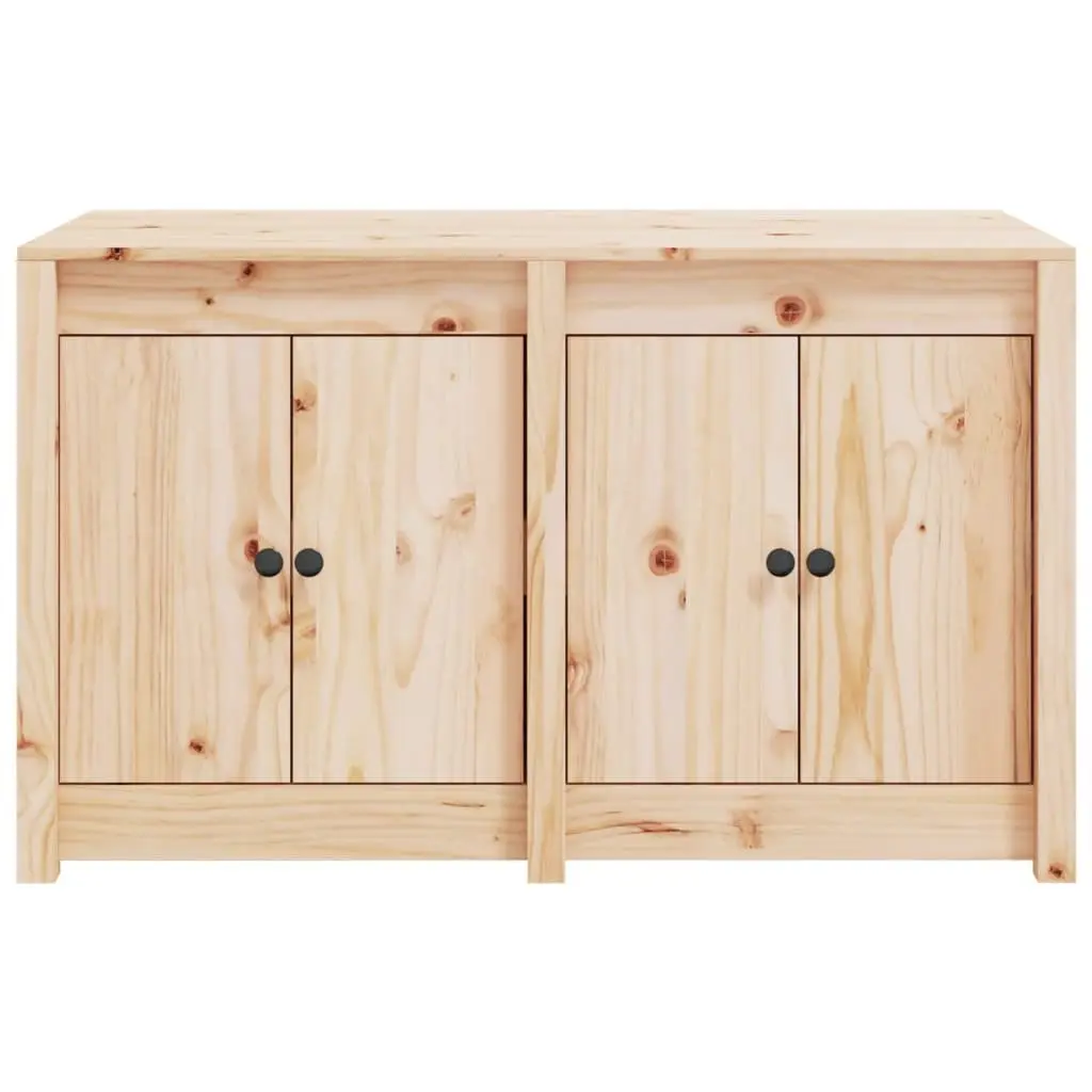 Outdoor Kitchen Cabinet Brown Solid Wood Pine 106W x 55D x 64H cm