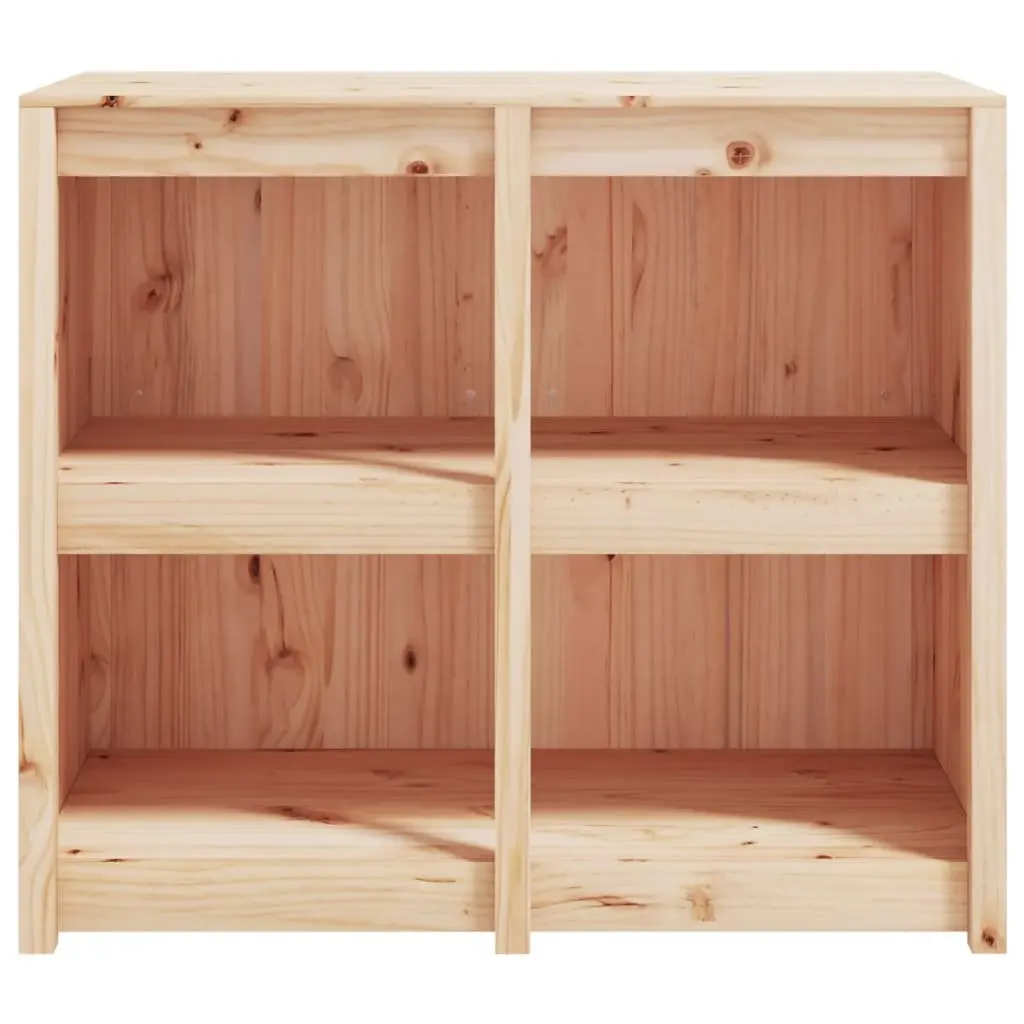 Outdoor Kitchen Cabinet Solid Pine Wood Brown 106 x 55 x 92 cm