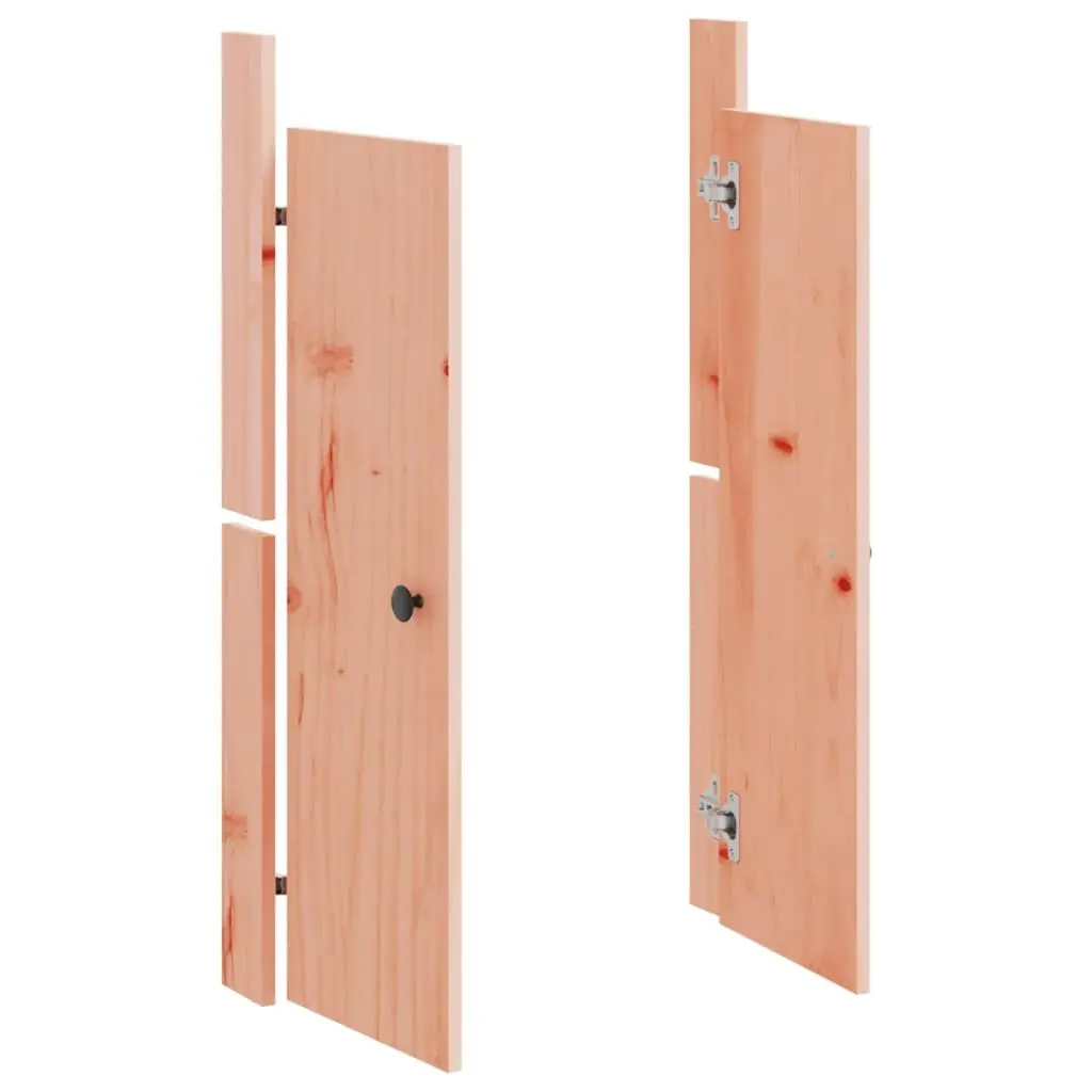 Outdoor Cabinet Door Solid Douglas Wood Brown 82cm Height 50cm Width 9cm Depth Flush Mount