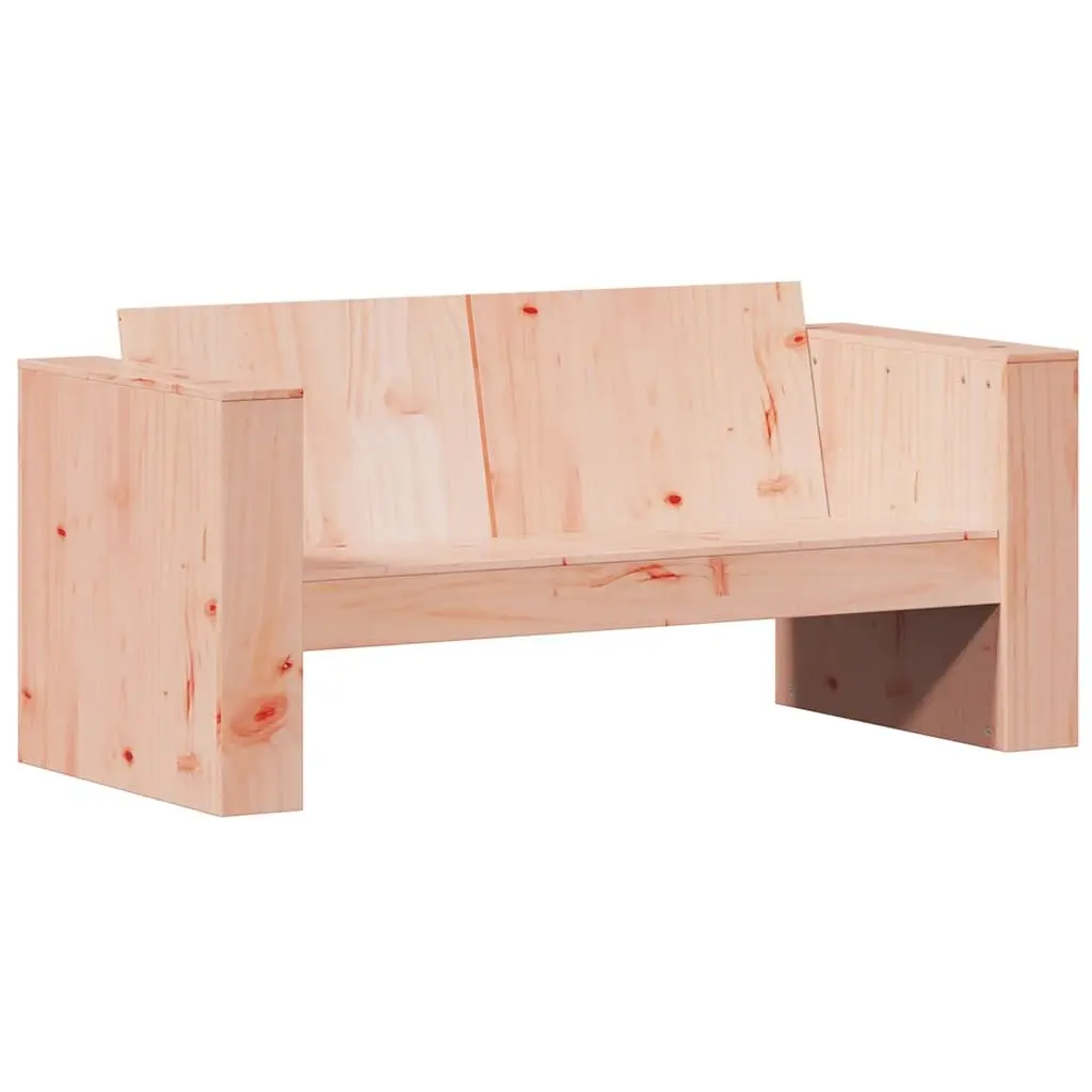 Garden Sofa Wooden 2-Seater Outdoor Furniture with Armrests Backrest