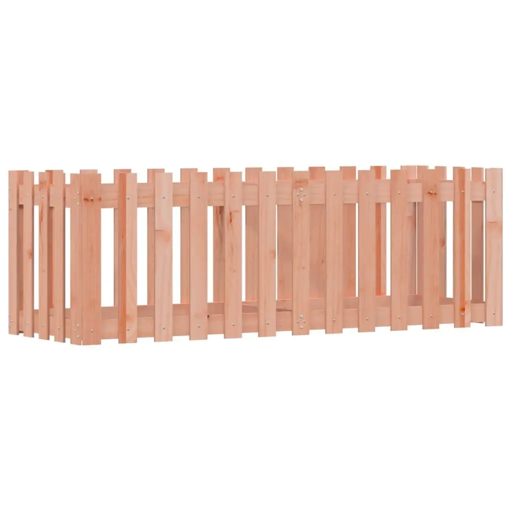 Garden Raised Bed with Fence Design 150x50x50 cm Outdoor Planter Box Solid Wood