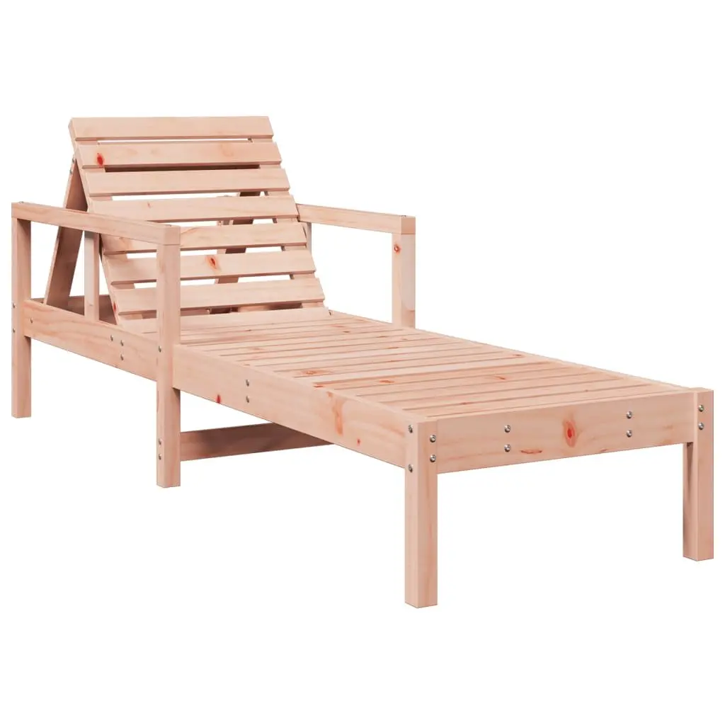 Sun Lounger Wooden Outdoor Garden Patio Reclining Chair Adjustable Backrest