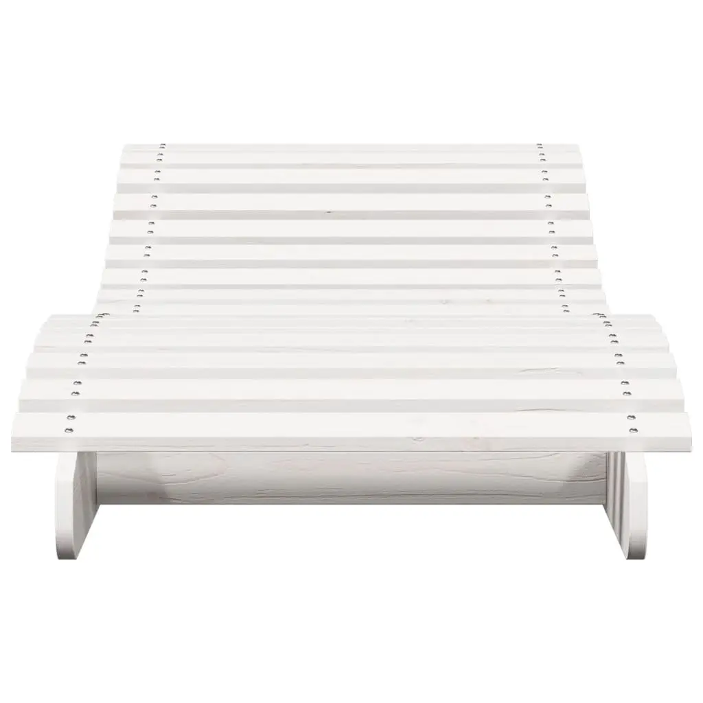 White Outdoor Sun Lounger