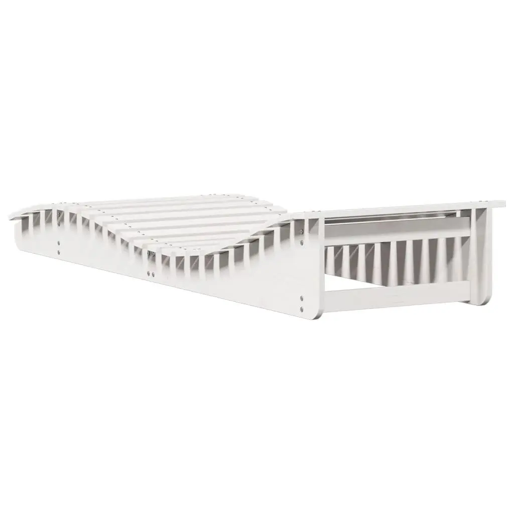White Outdoor Sun Lounger