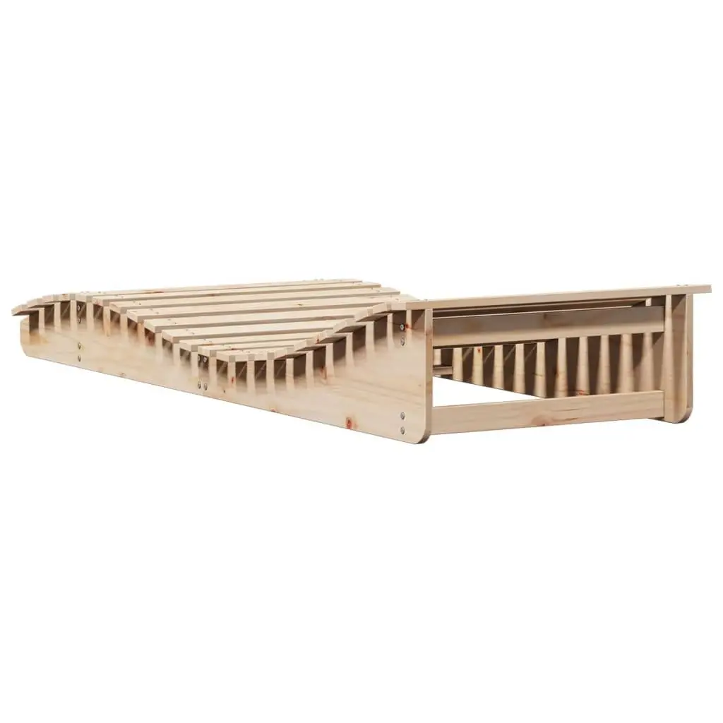 Wooden Sun Lounger for Relaxation