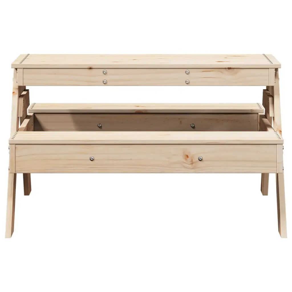 Kids Picnic Table Wooden Outdoor Dining Bench Garden Furniture 88 x 97 x 52 cm