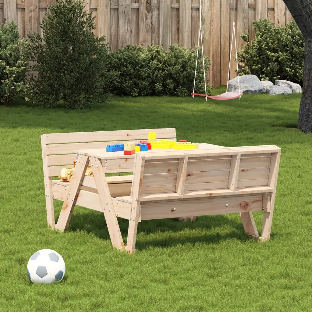 Kids Wooden Picnic Table
