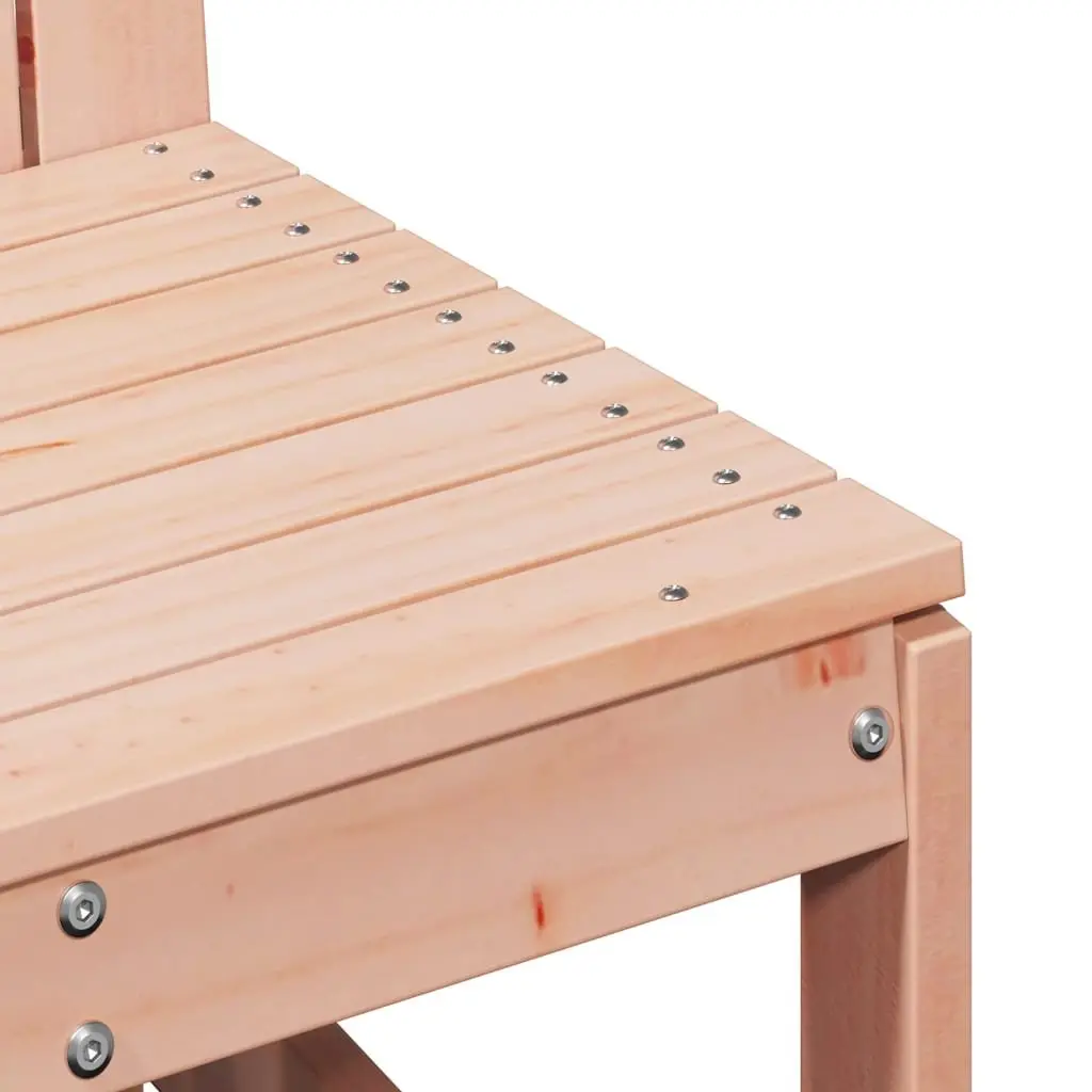 Outdoor Garden Chair Wooden Patio Furniture Backrest Brown Seating 77cm High