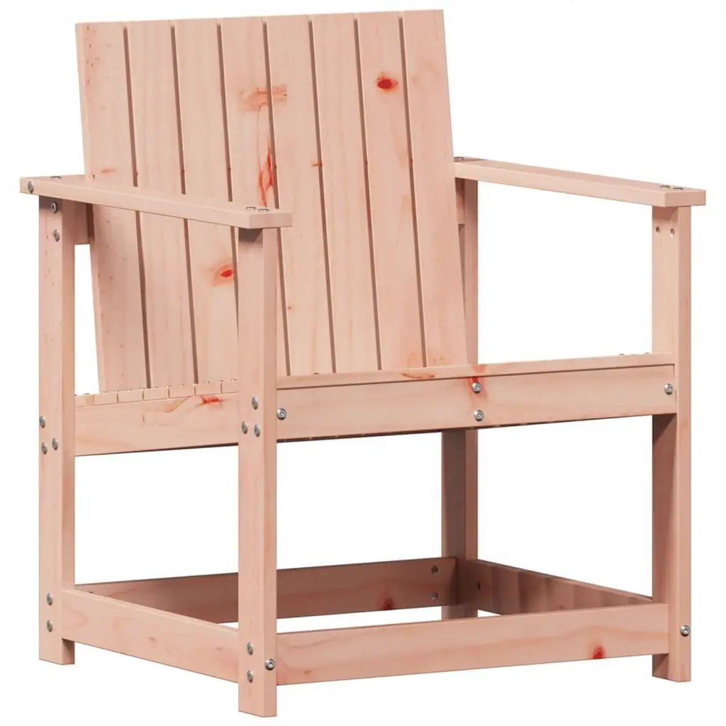 3 Piece Garden Lounge Set Solid Douglas Wood Outdoor Patio Seating with Armrests and Backrest