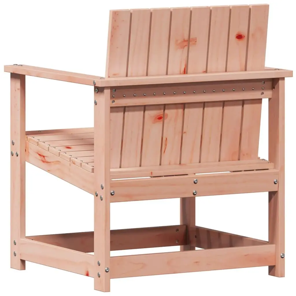 3 Piece Garden Lounge Set Solid Douglas Wood Outdoor Patio Seating with Armrests and Backrest