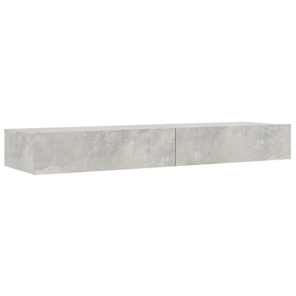 TV Cabinet RGB LED Lights Grey 120x35x15.5cm