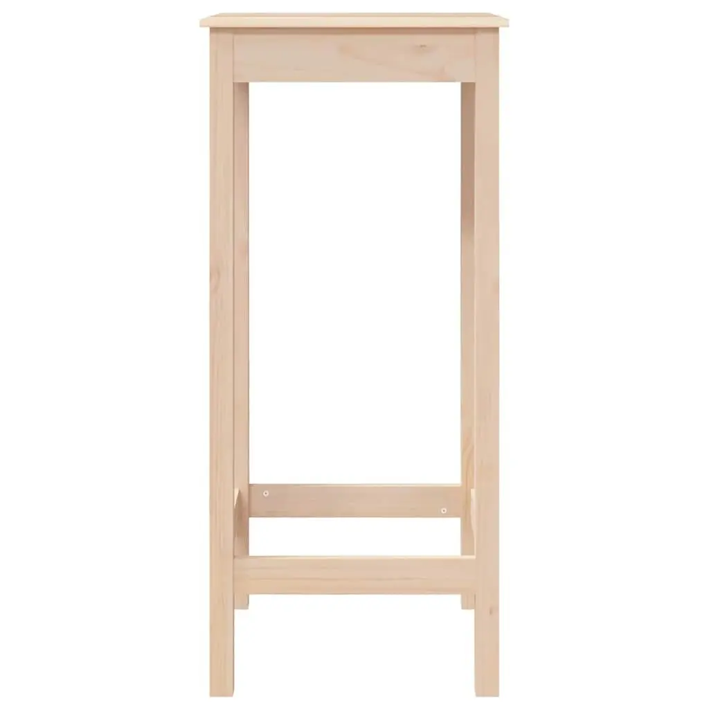 Bar Table 50x50x110 cm Solid Pine Wood Kitchen Dining High Bistro Furniture