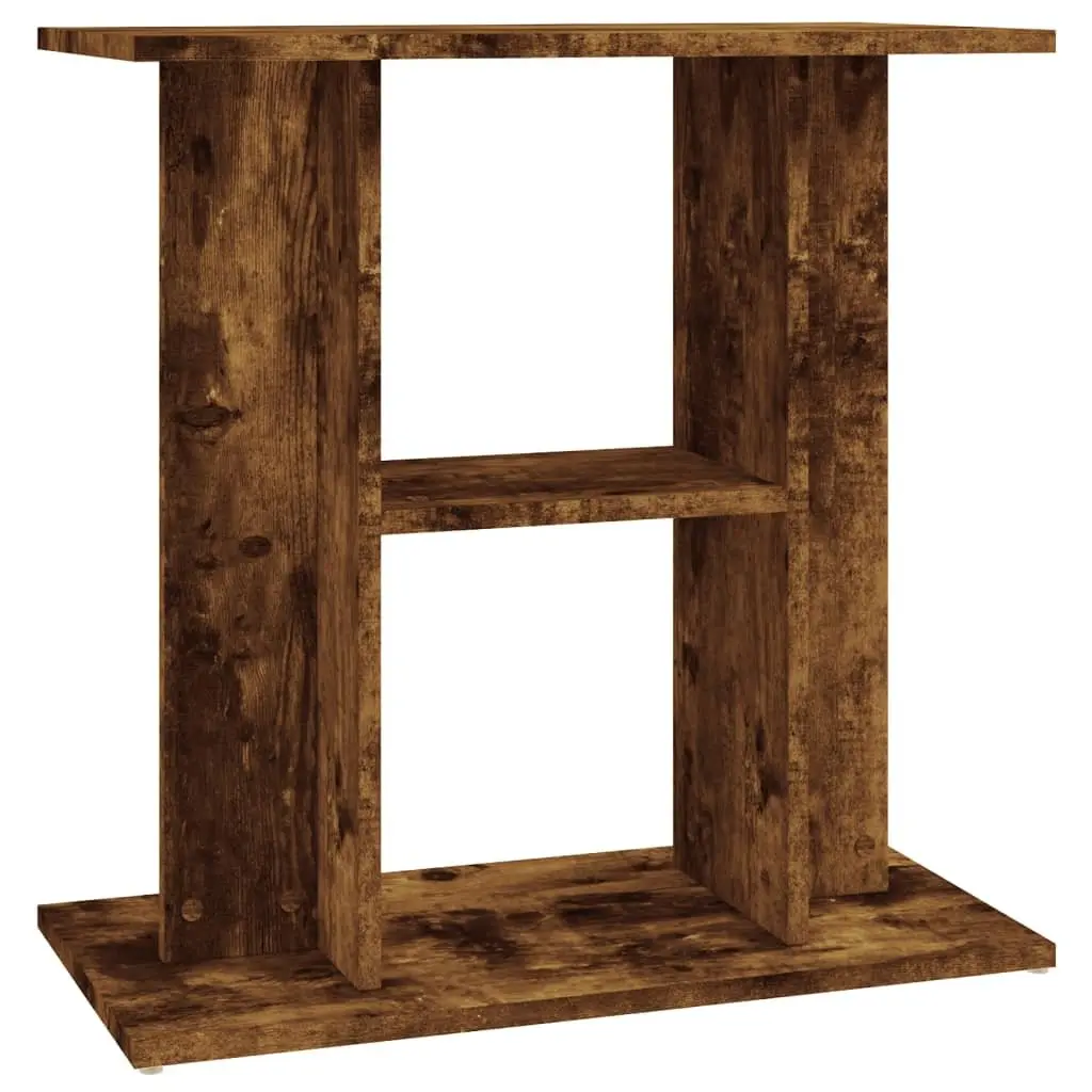 Aquarium Stand 3-Tier Brown Engineered Wood Storage Display 60W x 30D x 60H cm