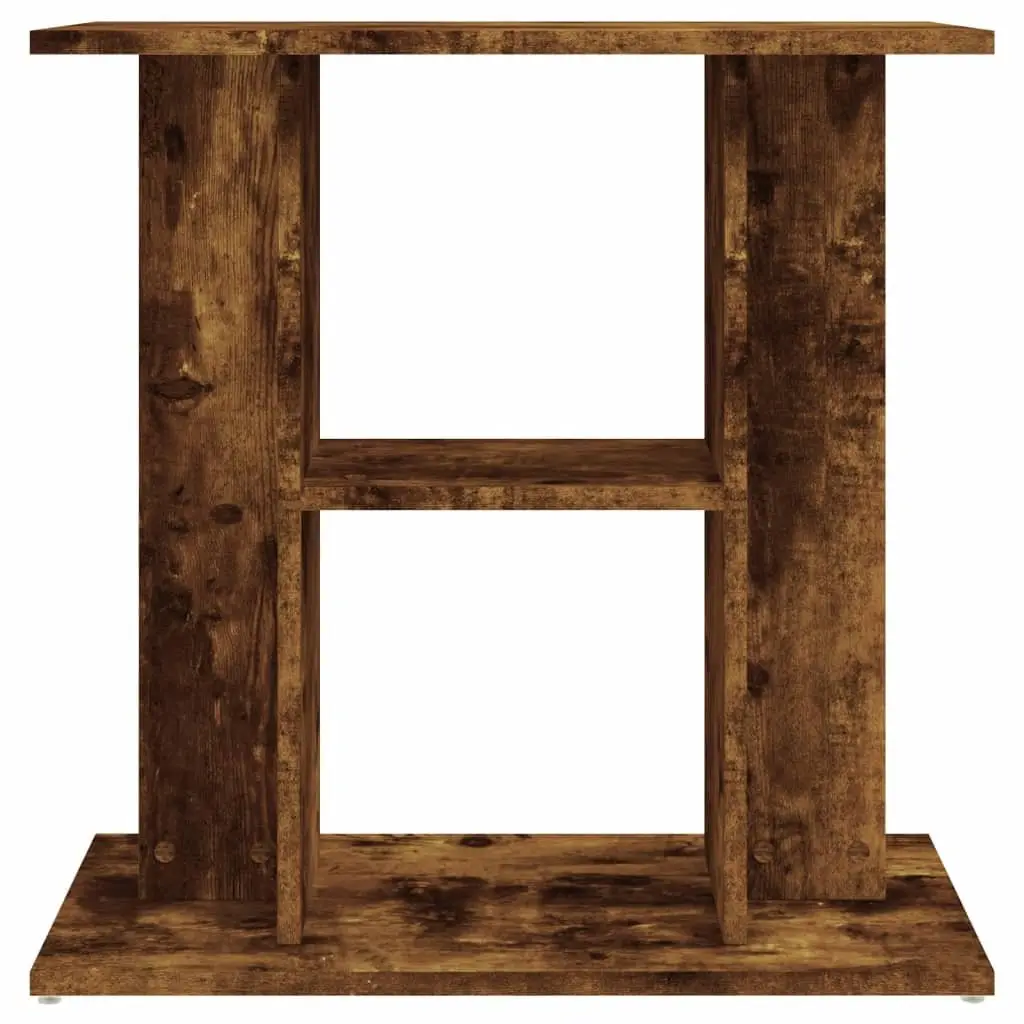 Aquarium Stand 3-Tier Brown Engineered Wood Storage Display 60W x 30D x 60H cm