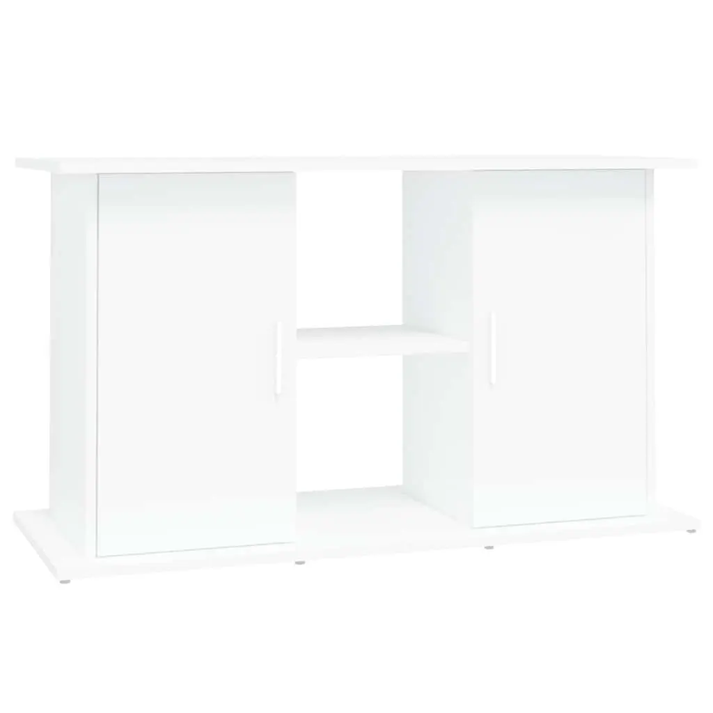 Fish Tank Cabinet White Engineered Wood Storage Unit 101x41x58cm