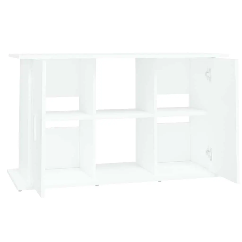 Fish Tank Cabinet White Engineered Wood Storage Unit 101x41x58cm