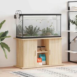 Your Friendly Brown Aquarium Stand with Storage Solutions