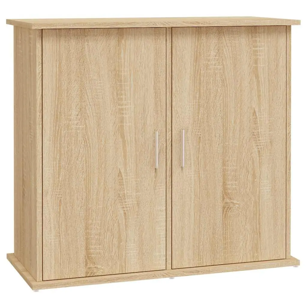 Fish Tank Cabinet Storage Engineered Wood Brown 81x36x73cm
