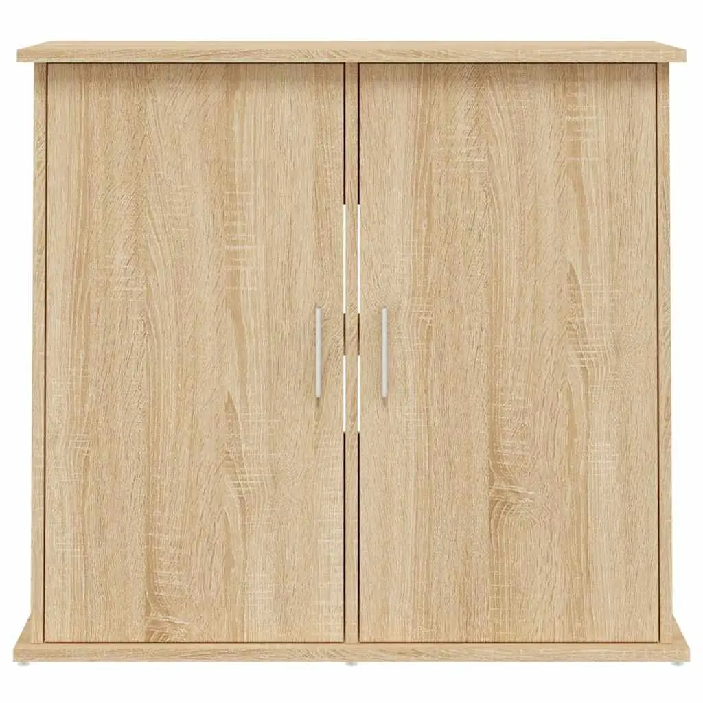 Fish Tank Cabinet Storage Engineered Wood Brown 81x36x73cm
