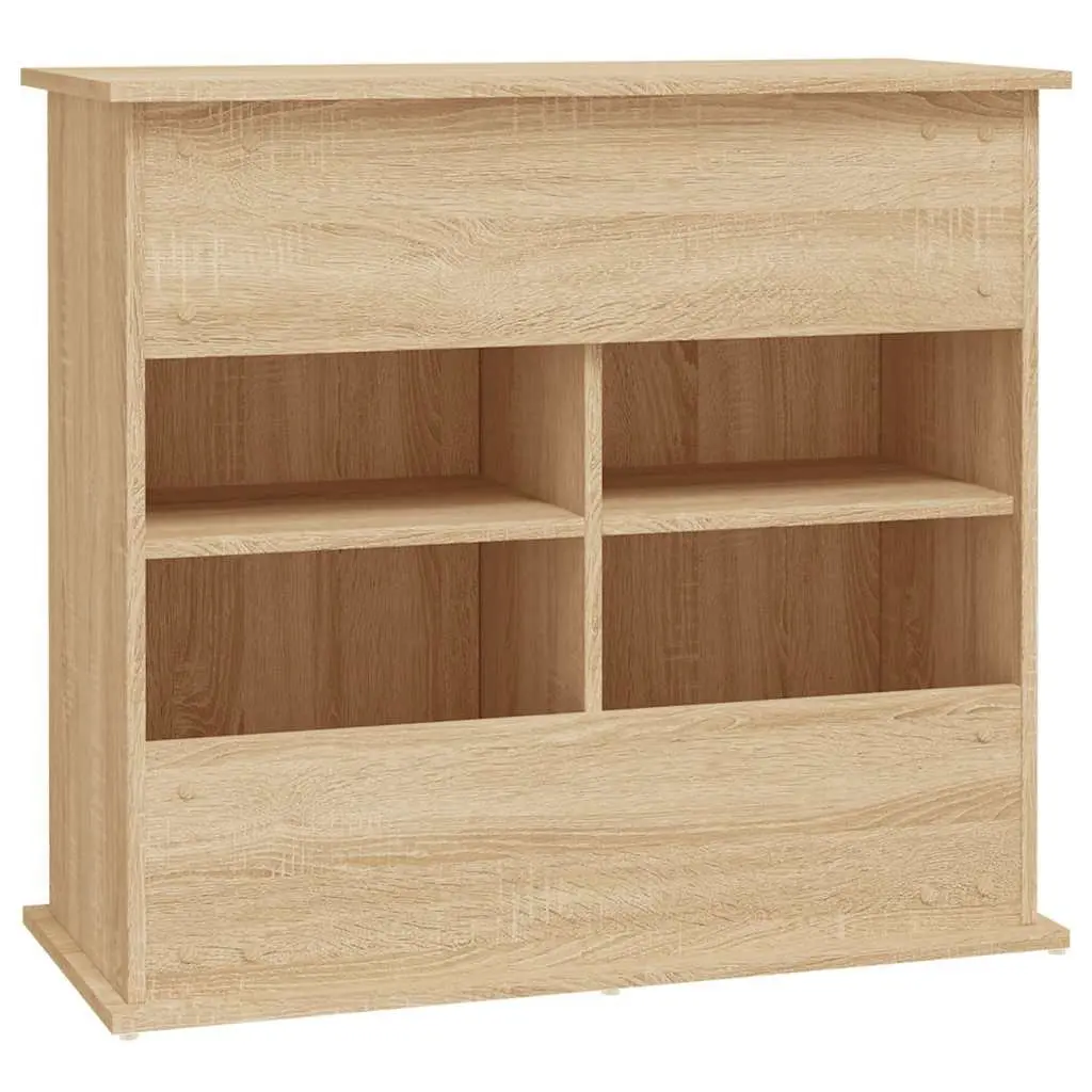 Fish Tank Cabinet Storage Engineered Wood Brown 81x36x73cm
