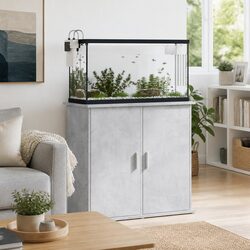 Your Go-To Grey Aquarium Stand 81x36x73cm with Storage
