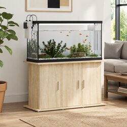 Aquarium Stand Fish Tank Cabinet Storage 101x41x58cm Brown Wood Furniture
