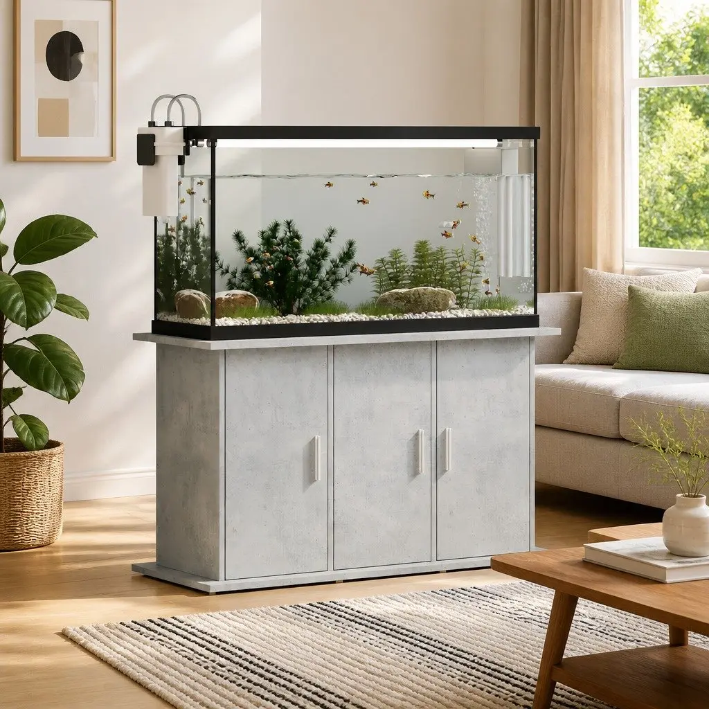 Grey Aquarium Stand for Fish Tanks