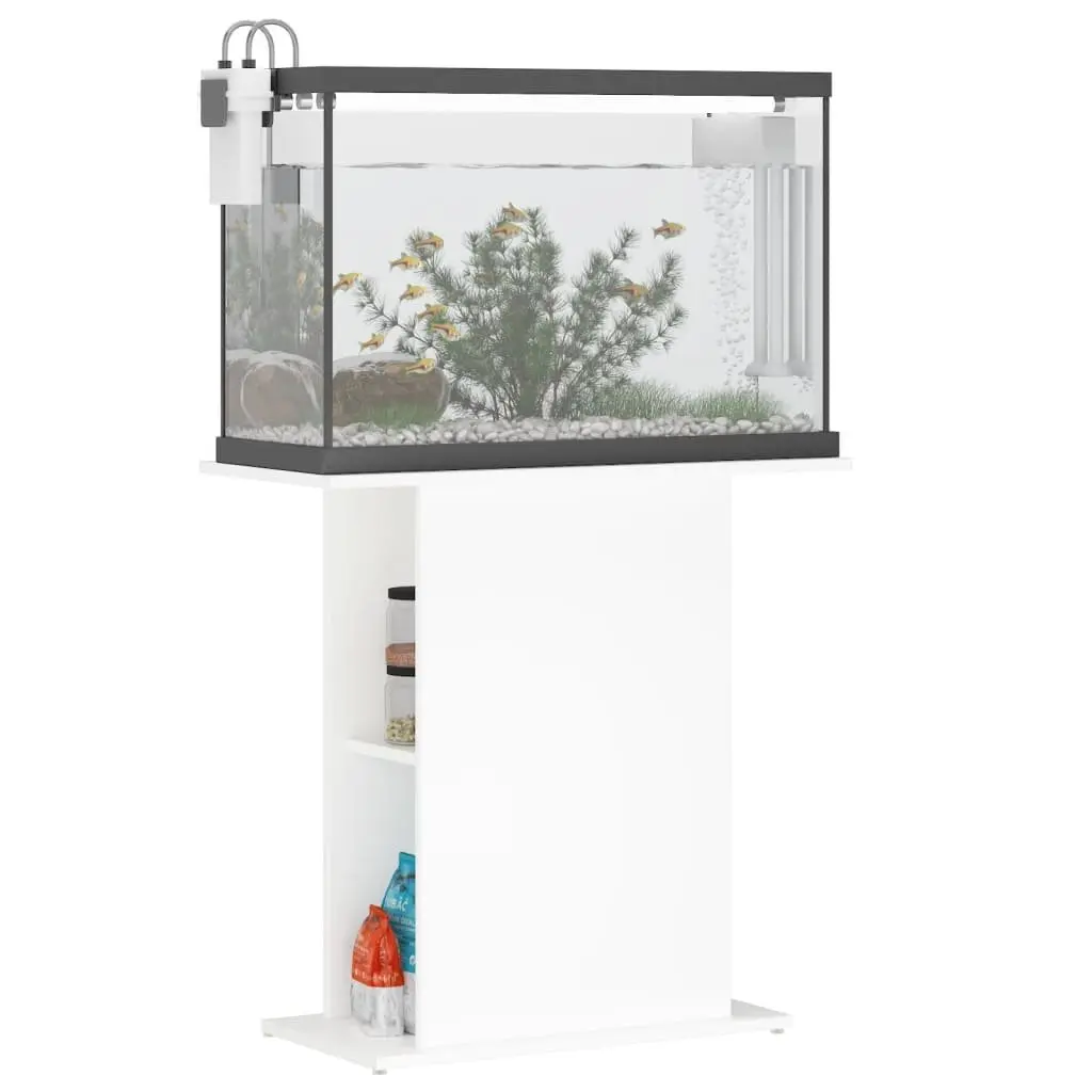 Aquarium Stand Fish Tank Cabinet White 75x36x72.5cm Storage Display Engineered