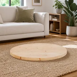 Your Perfect Round Table Top Ø70cm in Pine Wood