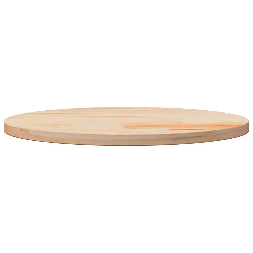 Round Wooden Table Top Solid Pine Wood Ø70cm