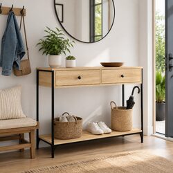 Your New Favorite Console Table in Sonoma Oak